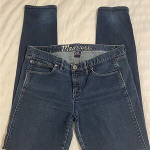 Madewell Jeans Low Rise Skinny 29x32 Medium Wash Excellent Condition